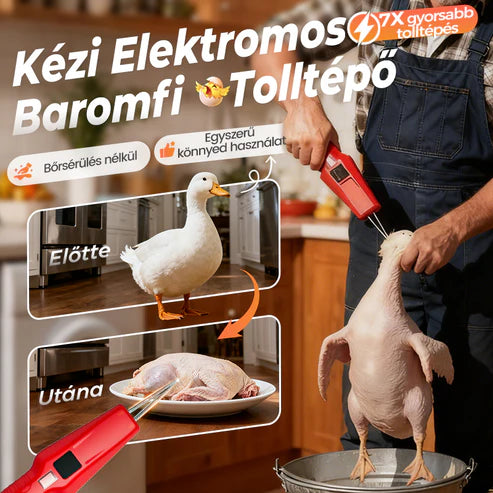 🐓 Elektrický škrabák na drůbež — snadné škrábání, úspora času a námahy!