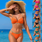 🎊🏖️Beach Essentials👙Dámské jednobarevné plavky s krajkou💞