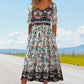 Elegantní texturované boho šaty s potiskem Premium