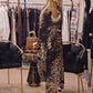 💃Hot Sale 49% OFF🎁V-neck Leopard Print Loose Print Autumn Dress