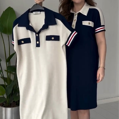 💖Dámské módní šaty s krátkými rukávy