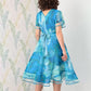 Women's Flowy Wrap Midi Dress