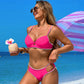 🎊🏖️Beach Essentials👙Dámské jednobarevné plavky s krajkou💞