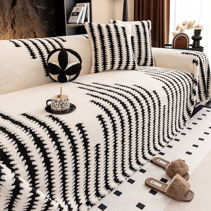 🛋️Měkký plyšový protiskluzový potah na pohovku