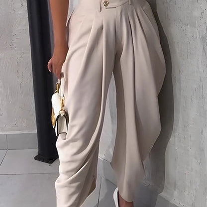 Women’s Casual High-Waist Wide-Leg Pants