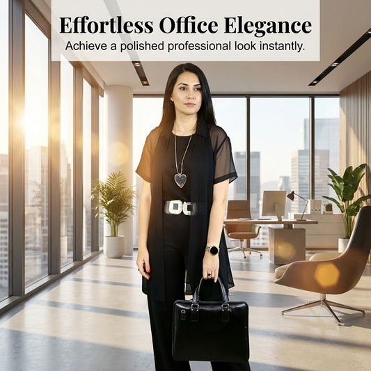 Elegantní sladěná sada s vestou, kalhotami a svrchním oblečením