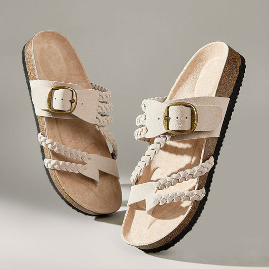 ❤️Dámské sandály s pleteným páskem