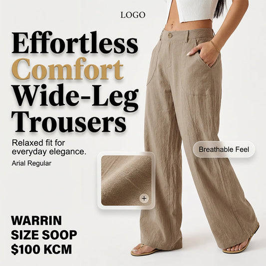 Dámské volné kalhoty s kapsami pro volný čas