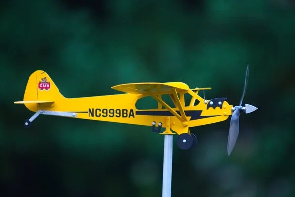 【Gorąca sprzedaż】Piper J3 Cub Samolot Weathervane - Prezenty dla miłośników latania-3