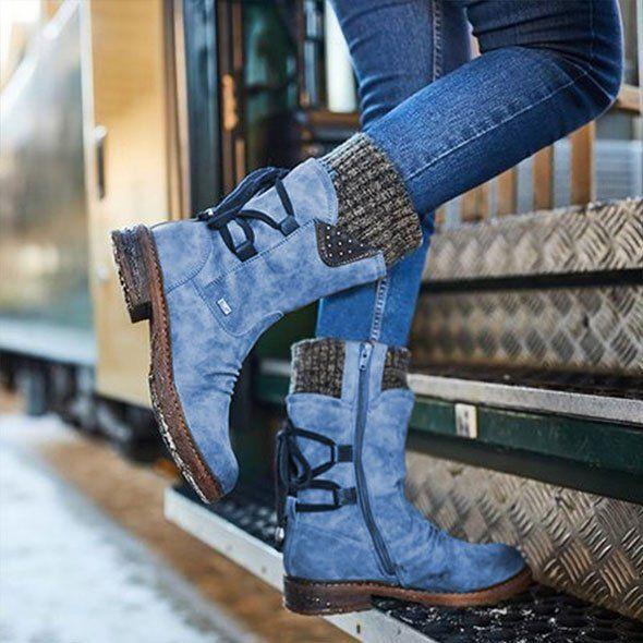 Women's Winter High Top Warm Wool Boots-7