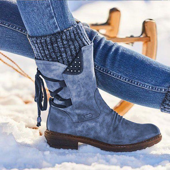 Women's Winter High Top Warm Wool Boots-8